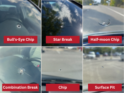 Types of Windshield Chips