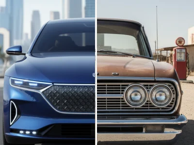 Auto glass repair options based on vehicle age and model