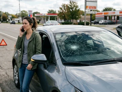 Emergency windshield crack repair in Mississauga