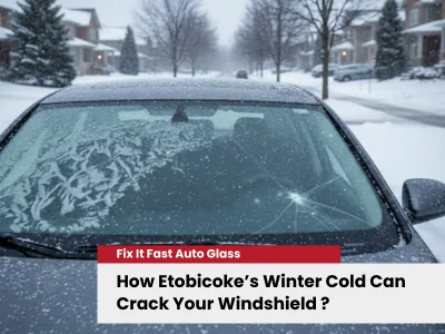 Winter Windshield Damage in Etobicoke