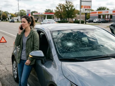 Emergency windshield crack repair in Mississauga